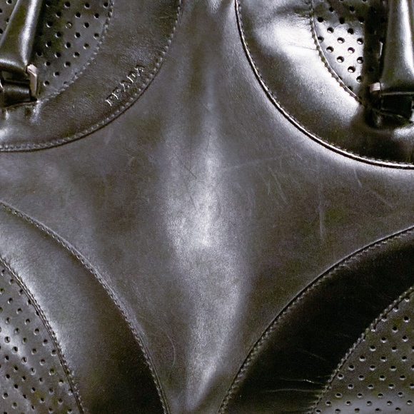 PRADA Vitello Drive Leather Bowler/Doctors Handbag - Picture 12 of 16